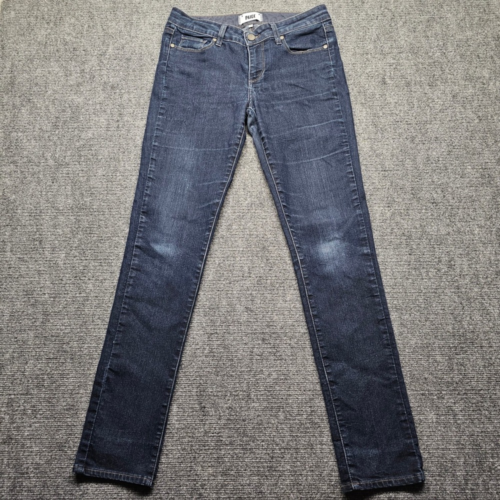 Paige Skyline Straight Jeans Twilight Dark Wash Denim Size 28 DNM111 Womens